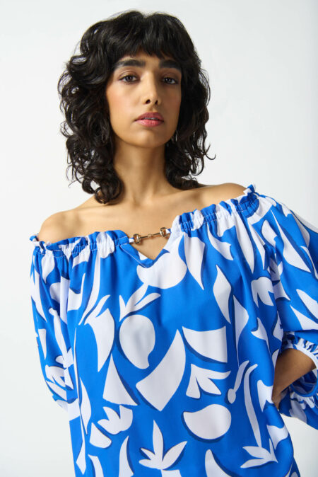 JOSEPH RIBKOFF-BLUSA-JOS242028 BLUE 44