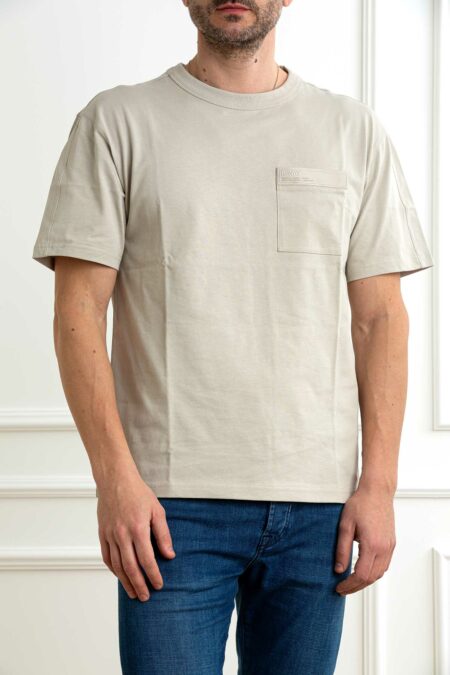 K-WAY-T-SHIRT FANTOME POCKET-KWK2135HW BEIGE S
