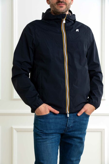 K-WAY-GIUBBOTTO JACK STRETCH NYLON JERSEY-KWK3123UW BLUEDEPHT XXL