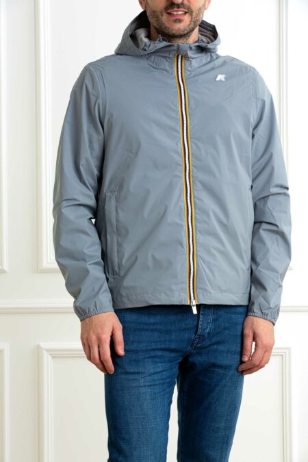 K-WAY-GIUBBOTTO JACK STRETCH NYLON JERSEY-KWK3123UW GREYMD XL