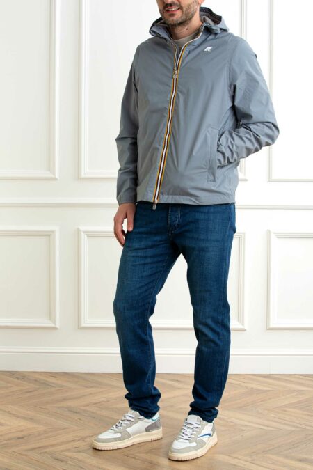 K-WAY-GIUBBOTTO JACK STRETCH NYLON JERSEY-KWK3123UW GREYMD XL