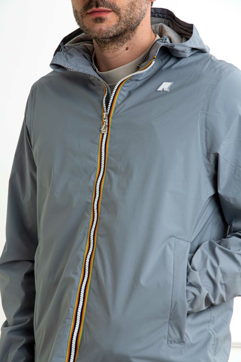 K-WAY-GIUBBOTTO JACK STRETCH NYLON JERSEY-KWK3123UW GREYMD XL