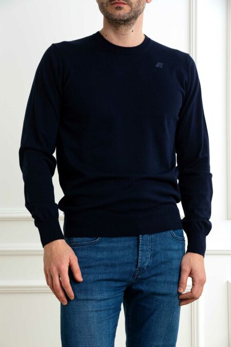 K-WAY-MAGLIA SEBASTIEN COTTON PS-KWK4122YW BLUEDEPHT XXL