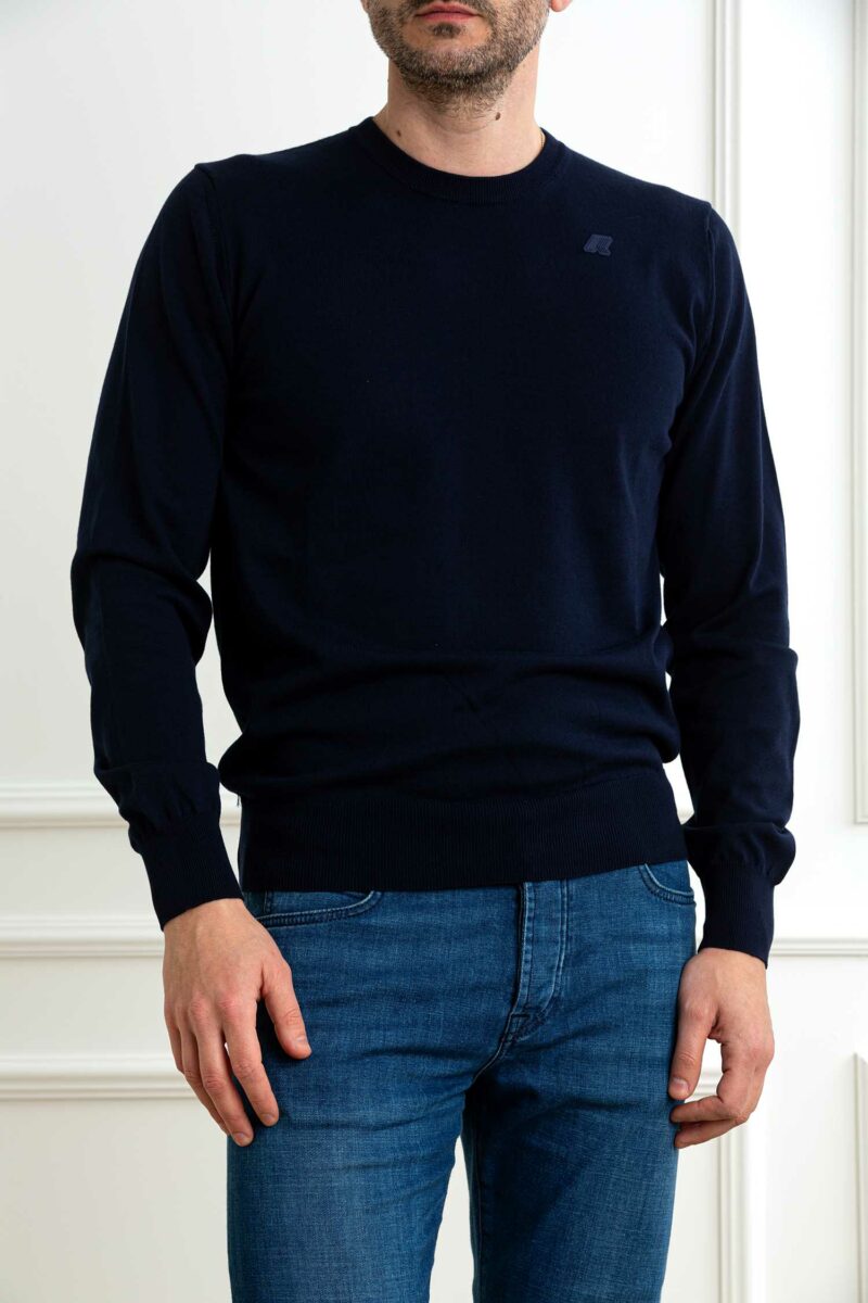 K-WAY-MAGLIA SEBASTIEN COTTON PS-KWK4122YW BLUEDEPHT XXL
