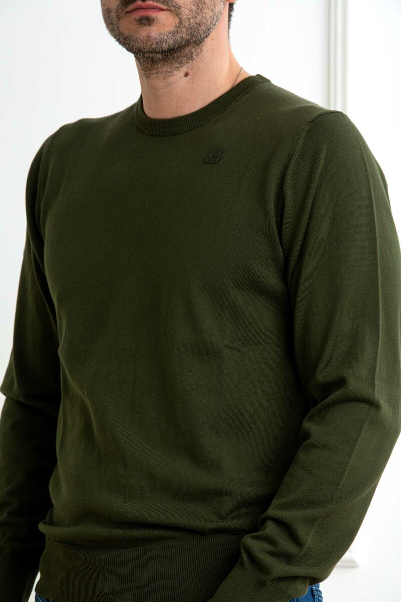 K-WAY-MAGLIA SEBASTIEN COTTON PS-KWK4122YW GREEN XL