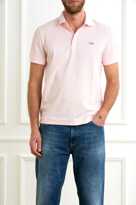 LACOSTE-POLO MANICA CORTA-LCPH5522P5 ROSA 5