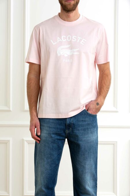 LACOSTE-T-SHIRT UOMO-LCTH2733P5 ROSA 6