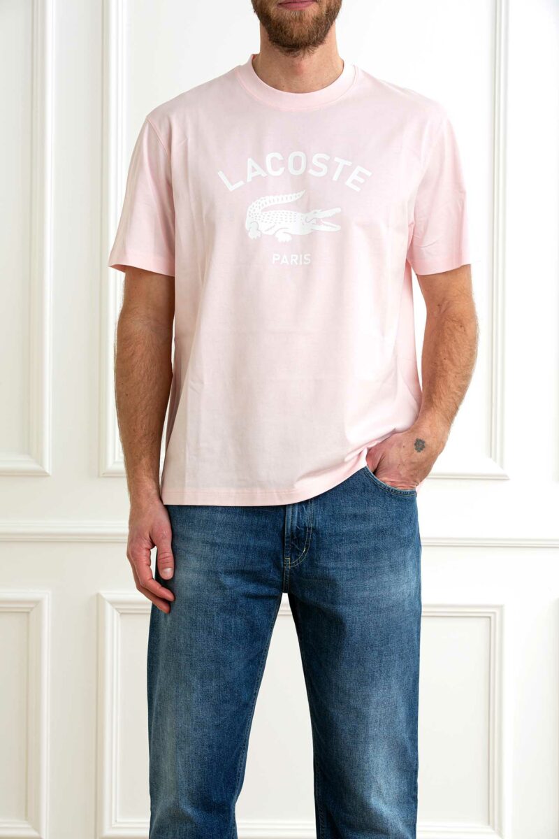 LACOSTE-T-SHIRT UOMO-LCTH2733P5 ROSA 6