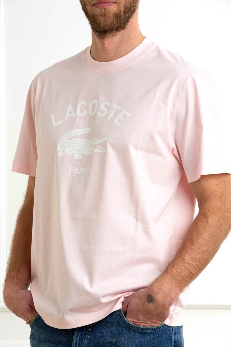 LACOSTE-T-SHIRT UOMO-LCTH2733P5 ROSA 6