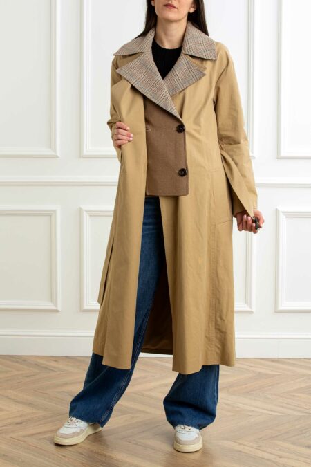LIU JO-TRENCH CON COLLO STACCABILE-LJCA5209T2940 SUGHERO 40