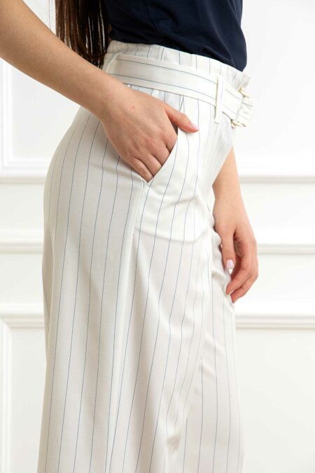 LIU JO-PANTALONE A VITA ALTA-LJCA5236T1969 WHITE 44