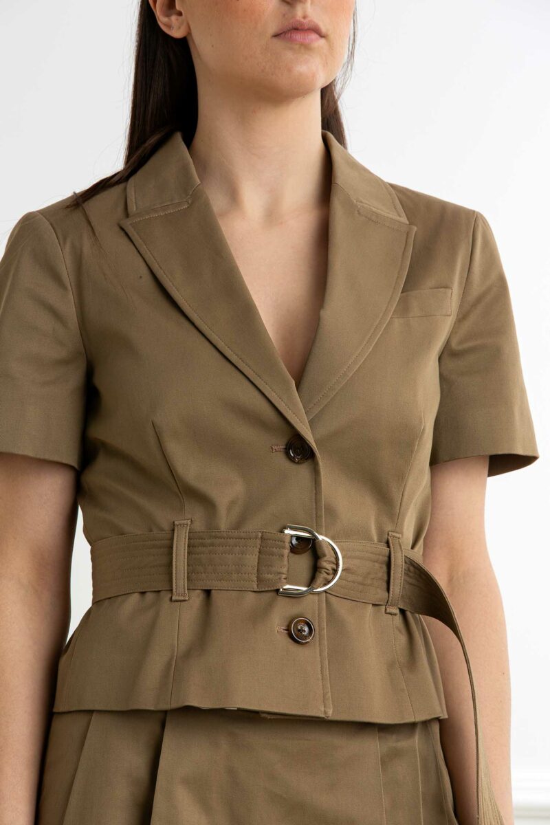LIU JO-GIACCA CON CINTURA-LJCA5286T4691 GREEN 44