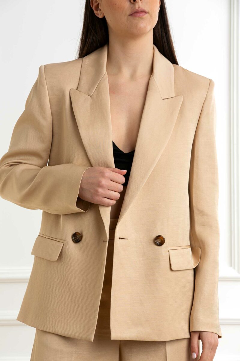 LIU JO-BLAZER DOPPIOPETTO-LJCA5349T2983 BEIGE 44