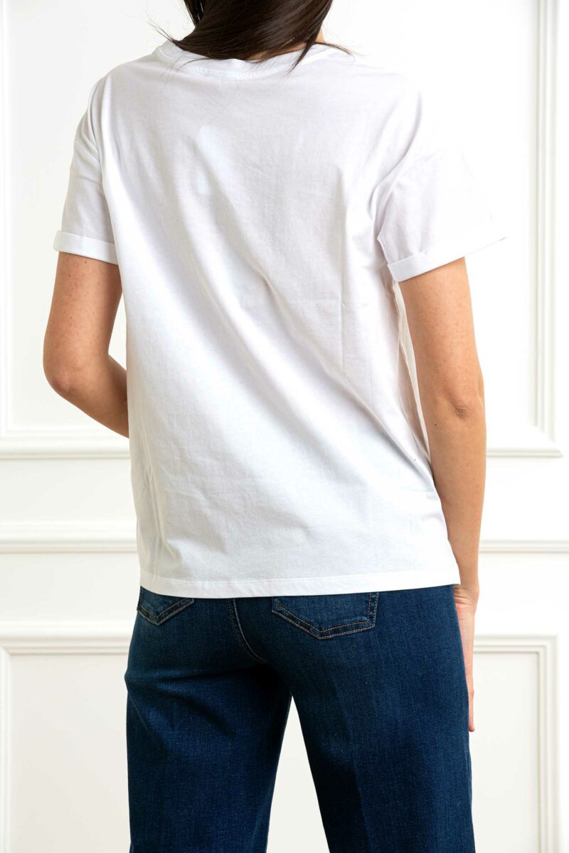 LIU JO-T-SHIRT MODA M/C-LJWA5140JS904 BIANCO XS