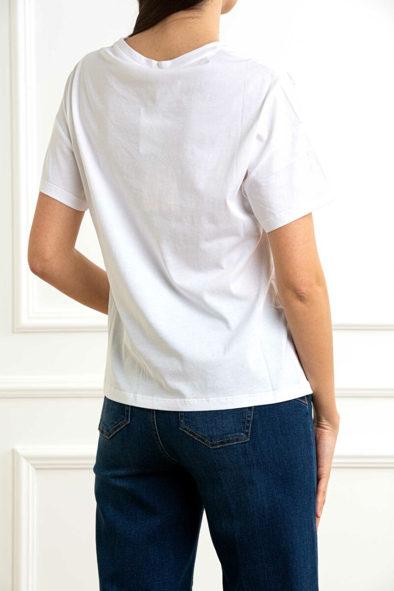LIU JO-T-SHIRT MODA M/C-LJWA5147JS923 BIANCO XS