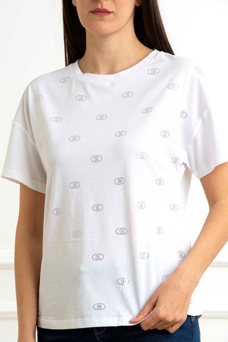 LIU JO-T-SHIRT MODA M/C-LJWA5147JS923 BIANCO XS