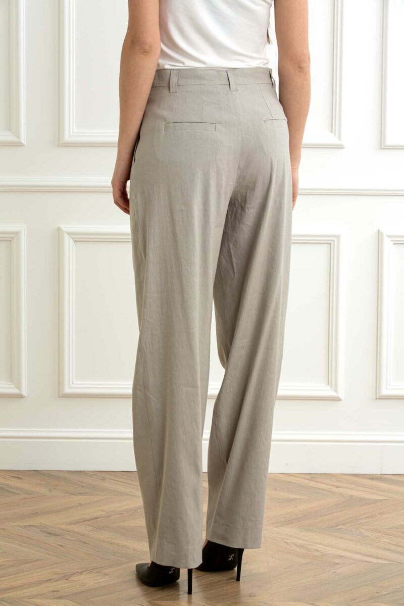MARELLA-PANTALONE LARGO LINO-MAAGITO SABBIA 40