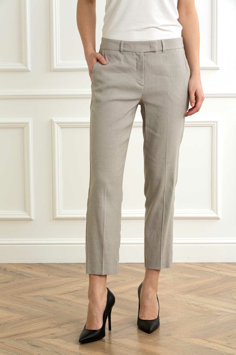MARELLA-PANTALONE LINO-MACELSO SABBIA 44