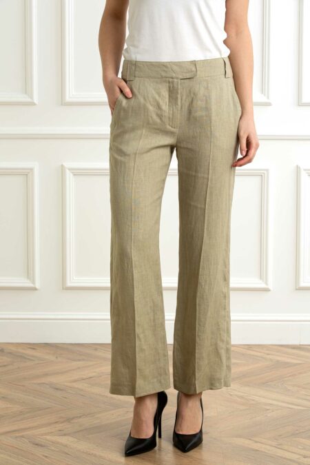 MARELLA-PANTALONE LINO FLARE-MAFALCO SALVIA 44
