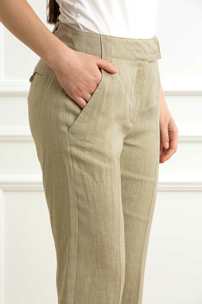MARELLA-PANTALONE LINO FLARE-MAFALCO SALVIA 44