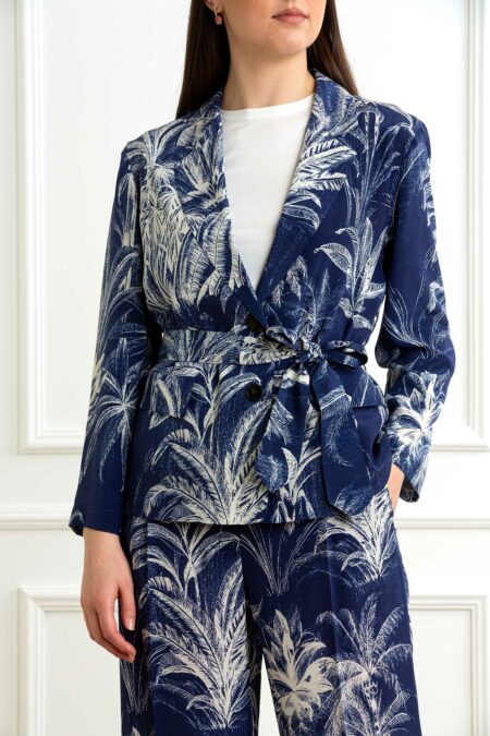 MARELLA-BLAZER CREPE DE CHINE DI SETA-MALIVIA PALMIZIO 40