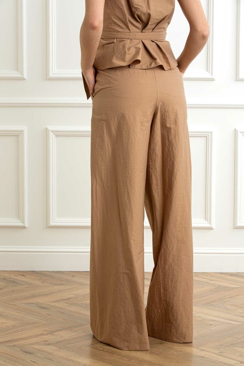 MARELLA-PANTALONE TAFFETAS COTONE-MALUCA TABACCO 44