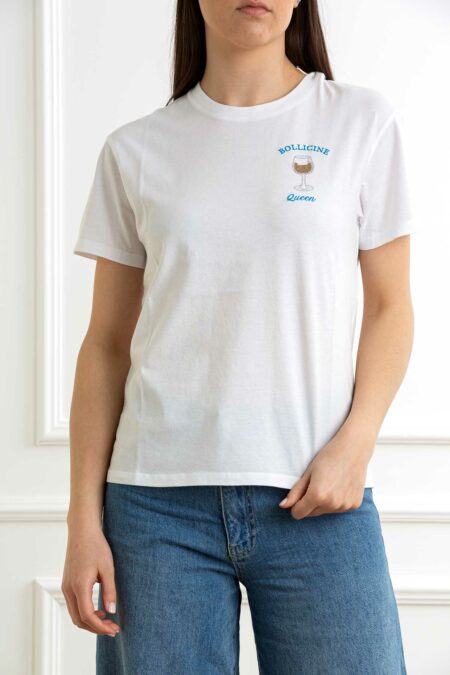 MC2 SAINT BARTH-T-SHIRT BOLLICINE QUEEN-MC2EMILIE03390H UNICO XS