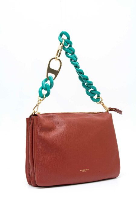 MY BEST BAG-BORSA PELLE REFLEX GRANDE-MYB259117SS ROSEWOOD TU