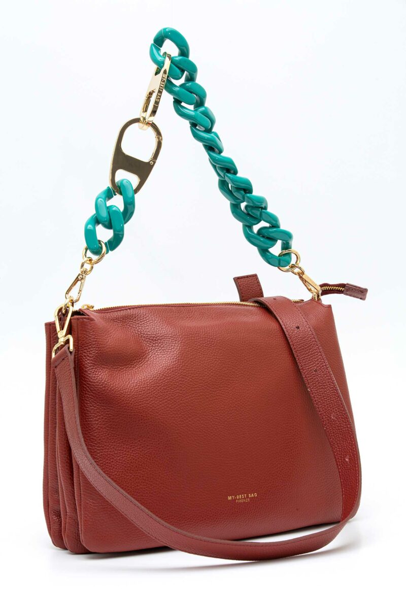 MY BEST BAG-BORSA PELLE REFLEX GRANDE-MYB259117SS ROSEWOOD TU