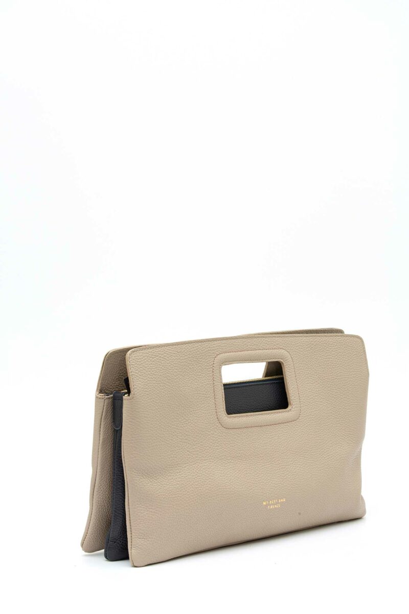 MY BEST BAG-BORSA PELLE SOFFIETTO VITTORIA-MYB259125SS GRANITE TU