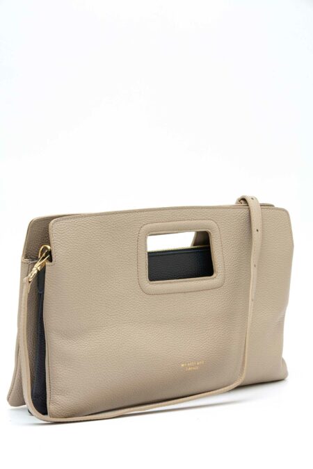MY BEST BAG-BORSA PELLE SOFFIETTO VITTORIA-MYB259125SS GRANITE TU