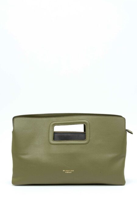MY BEST BAG-BORSA PELLE SOFFIETTO VITTORIA-MYB259125SS MILITARY TU