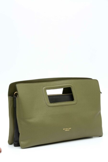 MY BEST BAG-BORSA PELLE SOFFIETTO VITTORIA-MYB259125SS MILITARY TU