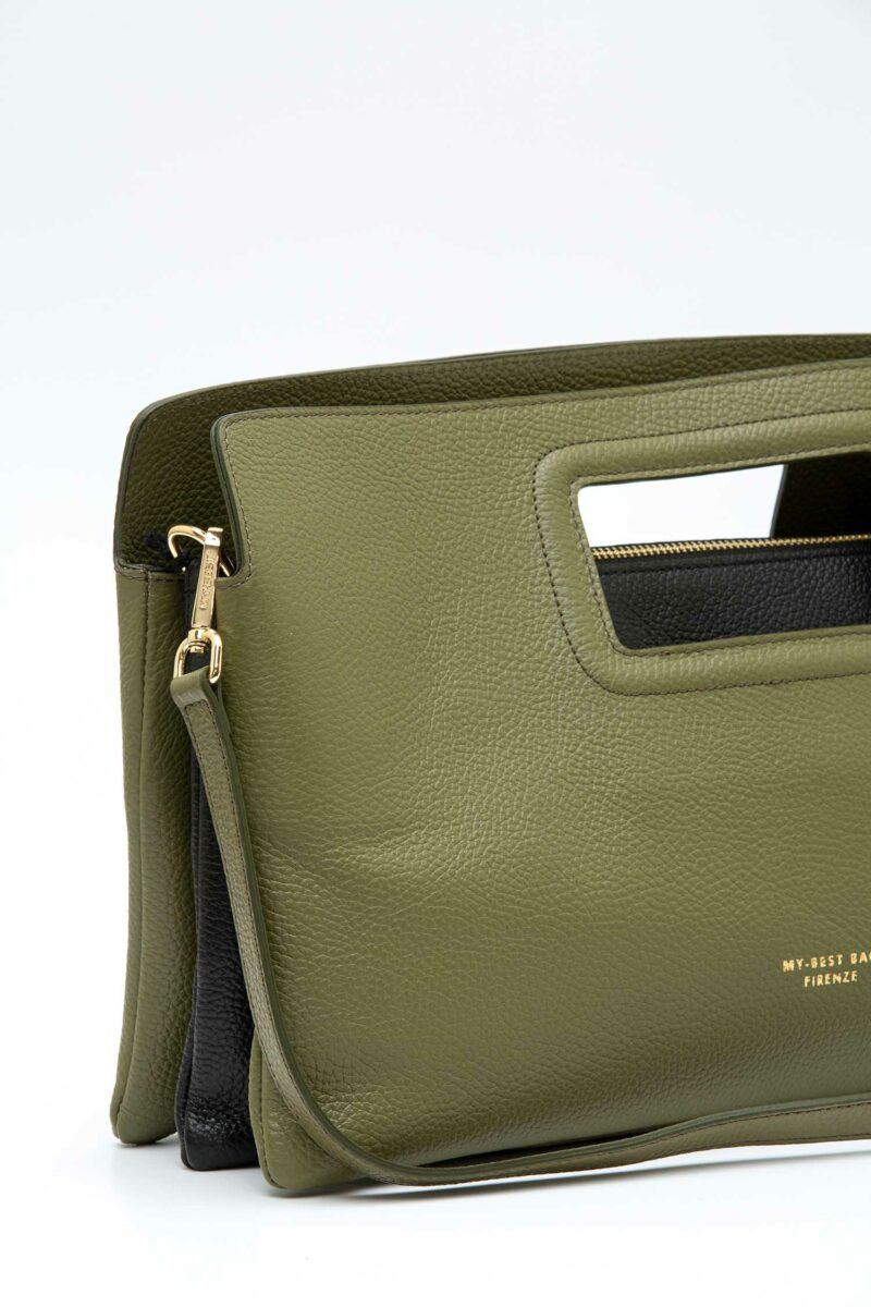 MY BEST BAG-BORSA PELLE SOFFIETTO VITTORIA-MYB259125SS MILITARY TU
