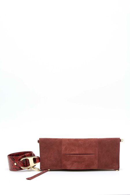 MY BEST BAG-BORSA PELLE SUEDE PIATTA DESTINY-MYB259135SS RUGGINE TU