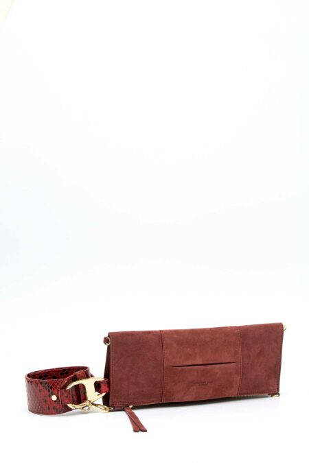 MY BEST BAG-BORSA PELLE SUEDE PIATTA DESTINY-MYB259135SS RUGGINE TU