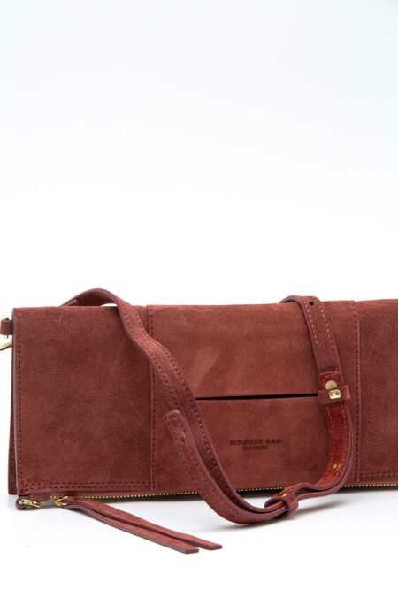 MY BEST BAG-BORSA PELLE SUEDE PIATTA DESTINY-MYB259135SS RUGGINE TU