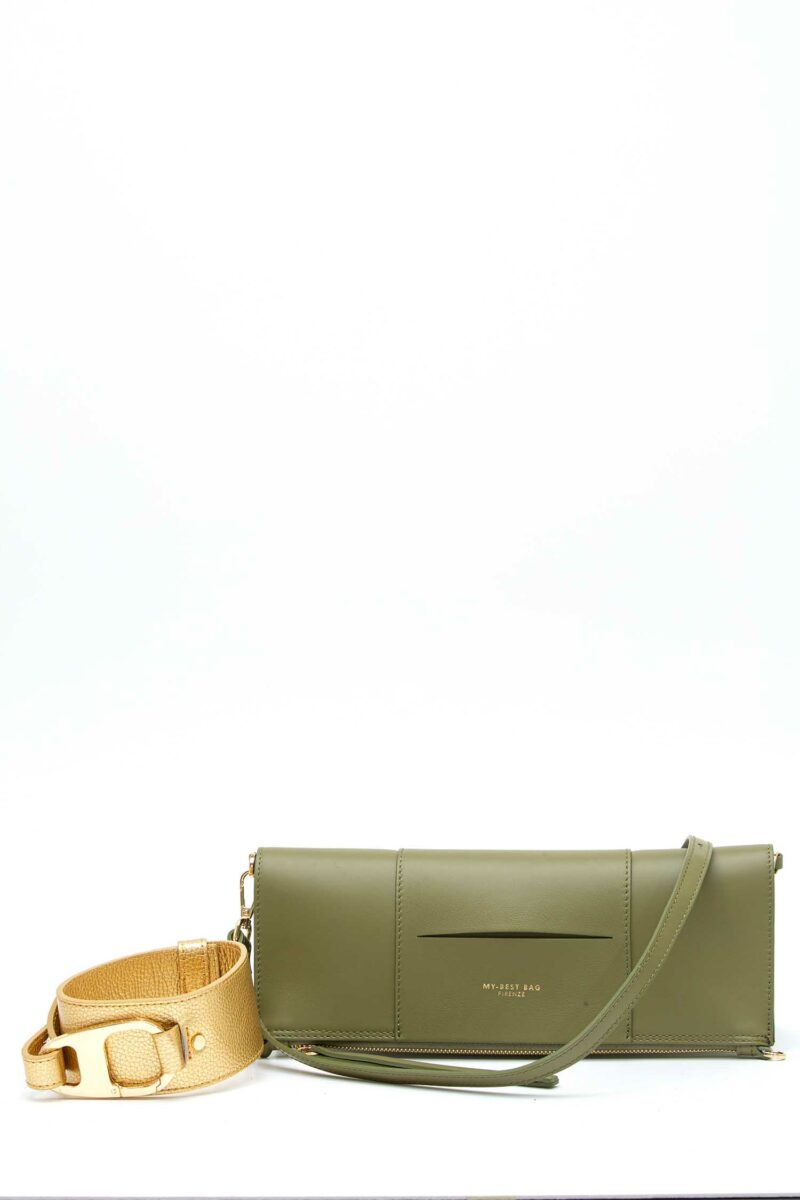 MY BEST BAG-BORSA PELLE PIATTA DESTINY-MYB259138SS MILITARY TU