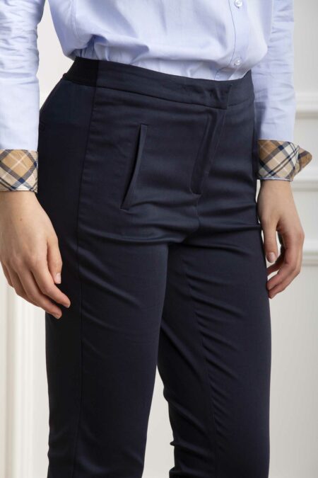 NAVIGLI 61-PANTALONE ELASTICO RASO COTONE-NVT4348DANIEL BLU 48