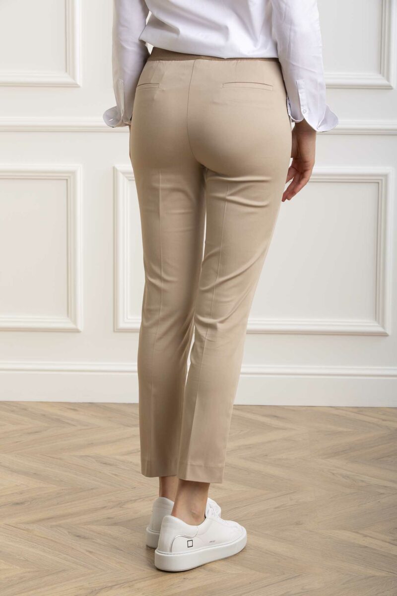 NAVIGLI 61-PANTALONE ELASTICO RASO COTONE-NVT4348DANIEL NATURALE 48
