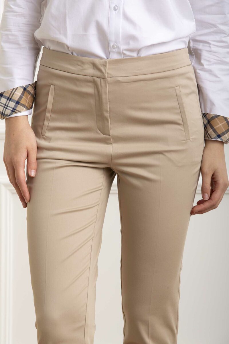 NAVIGLI 61-PANTALONE ELASTICO RASO COTONE-NVT4348DANIEL NATURALE 48