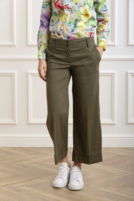 NAVIGLI 61-PANTALONE LARGO LEGGERO-NVT4351ILARIO VERDE 46