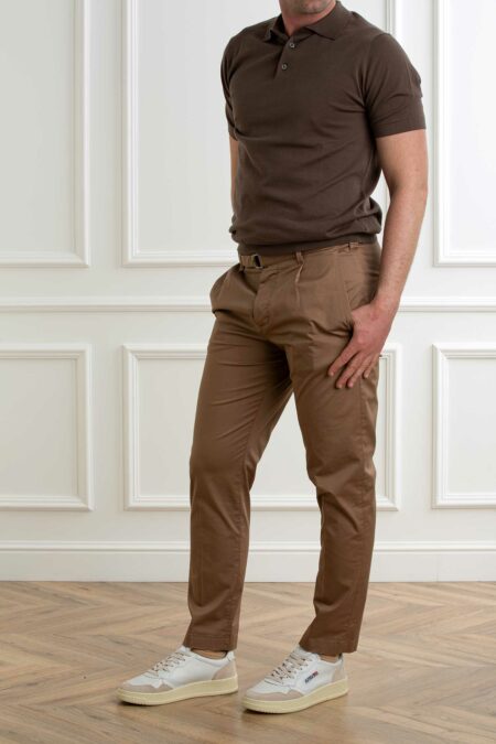 OFFICINA 36-PANTALONE LOLITA MORBIDO LEGGERO-OF0261809826 TABACCO 48