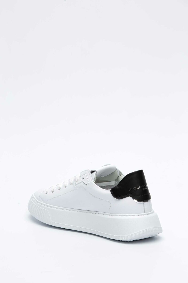 PHILIPPE MODEL-SCARPA TEMPLE LOW WOMAN BIANCA NERA-PHBTLDV010CC BIA 41