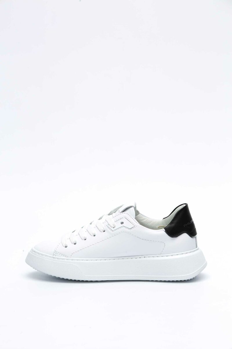 PHILIPPE MODEL-SCARPA TEMPLE LOW WOMAN BIANCA NERA-PHBTLDV010CC BIA 41