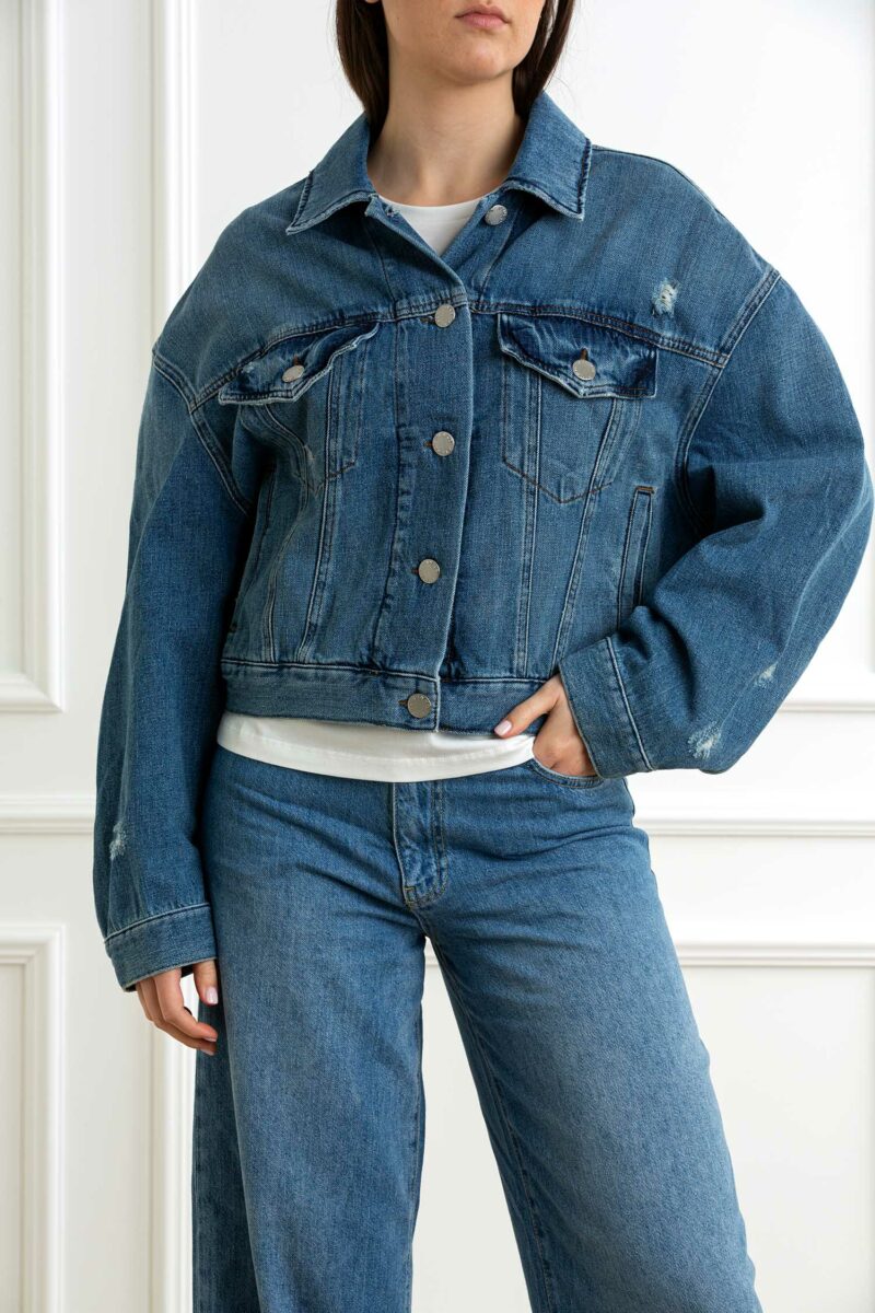 PINKO-GIUBBINO DENIM-PKGABORONE DENIM XS