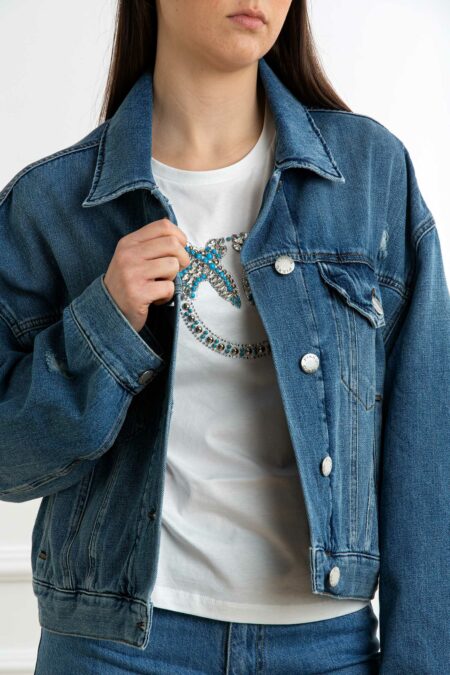 PINKO-GIUBBINO DENIM-PKGABORONE DENIM XS