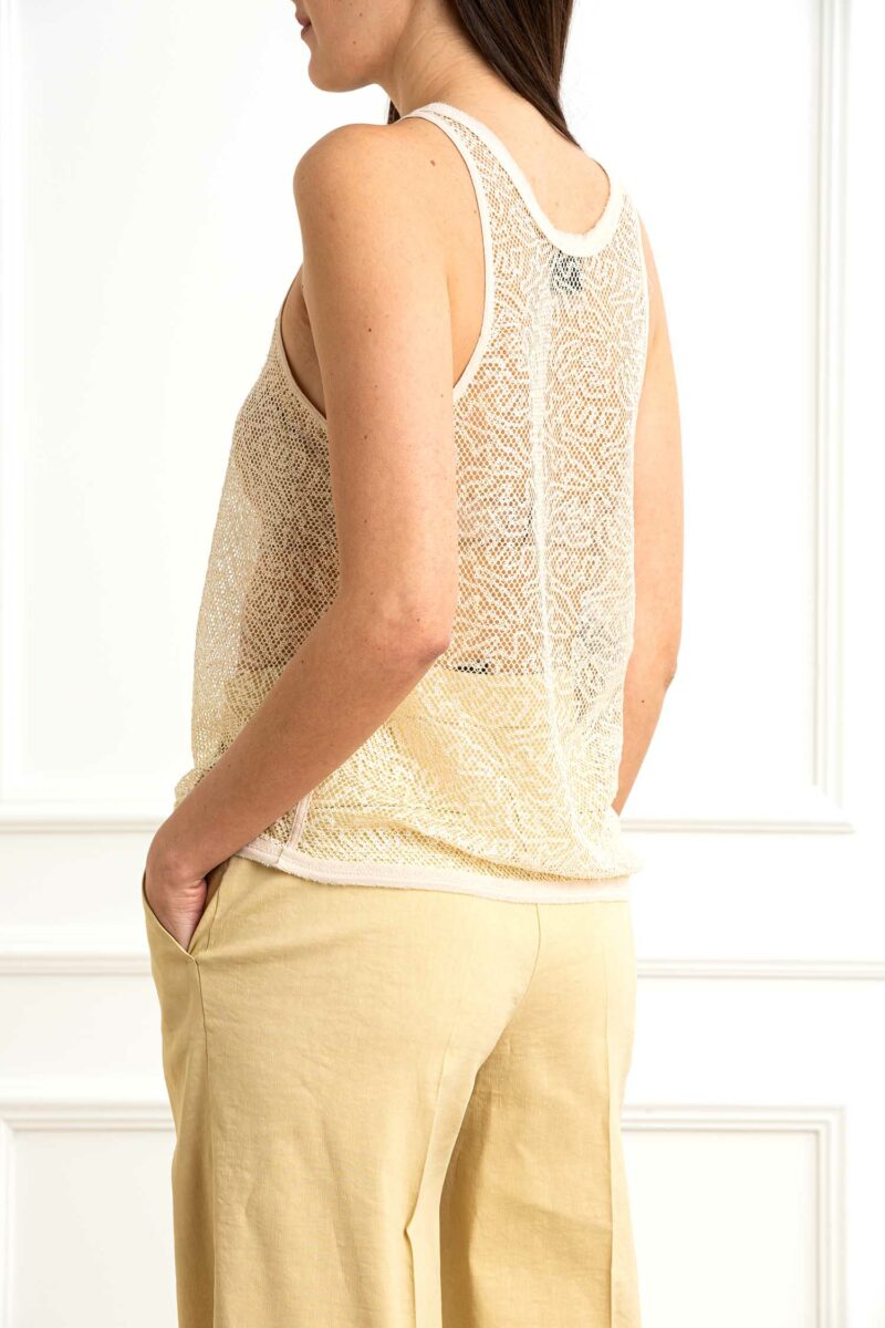 PINKO-CANOTTIERA RETE-PKWAITING BEIGE XS