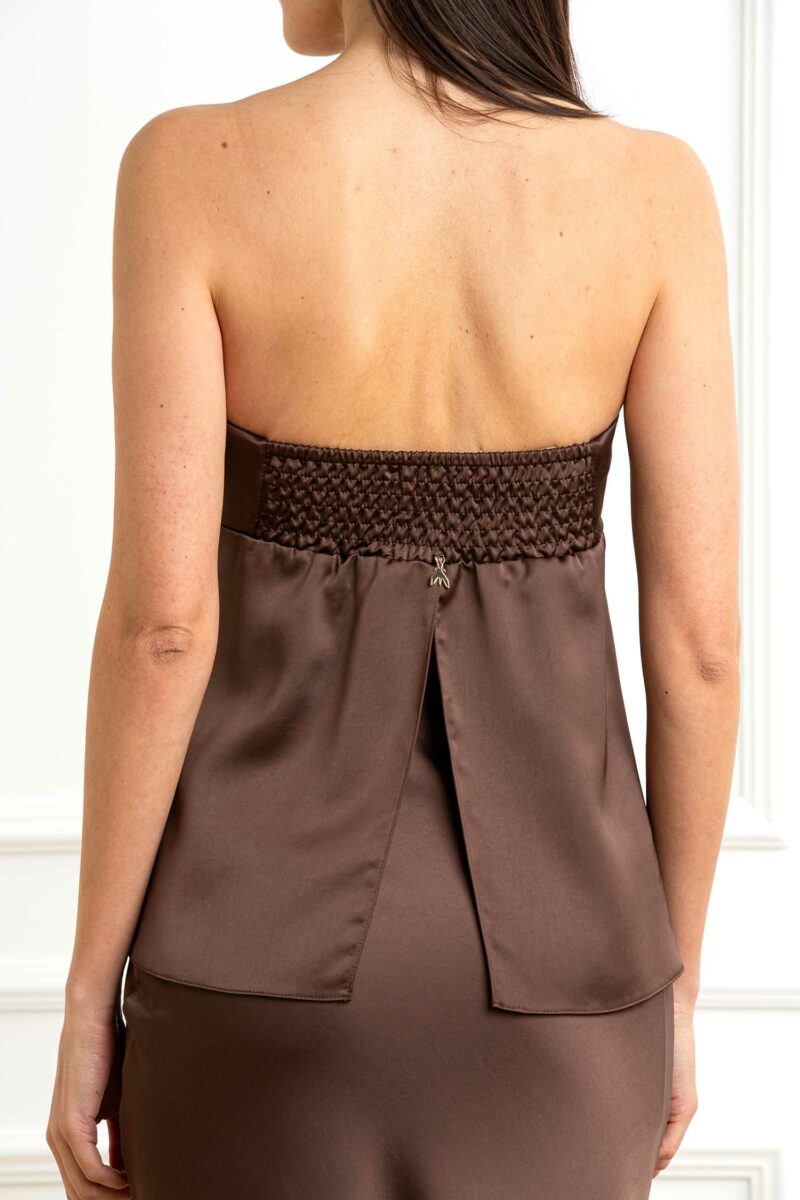 PATRIZIA PEPE-CAMICIA-PP2C1592A563 BROWN 44