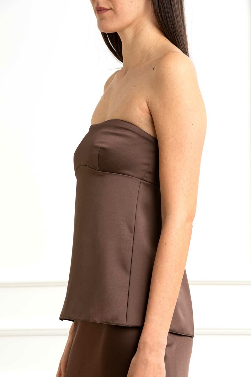 PATRIZIA PEPE-CAMICIA-PP2C1592A563 BROWN 44